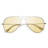 Night Vision Glasses for Driving, Classic Aviator Polarized Anti-glare Yellow Lens Sunglasses for Men Women