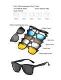 Magnetic 5Pcs Polarized Clip-on Sunglasses for Night Driving