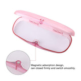 Magnet Buckle Frosted Translucent Nearsighted Eyeglasses Case
