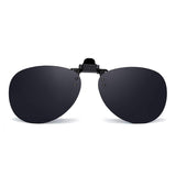 Retro Clip on Rimless Aviator Sunglasses Polarized Flip up Lenses Eyeglasses Men