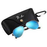 Small Polarized Aviator Sunglasses for Adult Small Face and Junior,52mm