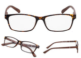 READING GLASSES 4 pack Wood-Look Arms Readers