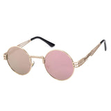 Gothic John Lennon Metal Spring Frame Round Vintage  Steampunk Sunglasses