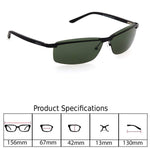 Wrap Sunglasses for Men, ,Made In ITALY Metal Frame UV 400 Protection Eye wear DS 1513