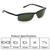 Wrap Sunglasses for Men, ,Made In ITALY Metal Frame UV 400 Protection Eye wear DS 1513