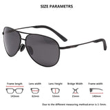 Day Night Vision Sunglasses Glasses Anti-glare Driving Eyewear Polarized Lens Unbreakable Frame Metal Driver Glasses