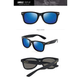 Classic Polarized Wayfarer Horn Rimmed Sunglasses for Men Women