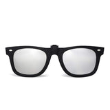 Polarized Clip on Sunglasses Flip up Mirrored Eyeglasses Men Women