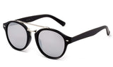 Modern Celeb Design Round Vintage Look Fashion Mirrored Sunglasses