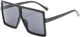 Square Oversized Flat Top Sunglasses for Women and Men