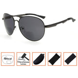 Aviator Bifocal Sunglasses for Men and Women Outdoor Sun Readers UV400 Protection Pilot Style
