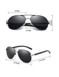 Men's Aviator Sunglasses Polarized Metal Frame UV400 Protection