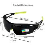P05 Polarized Sports Sunglasses with Unbreakable Frame for Biking Fishing Running Driving Golf Baseball