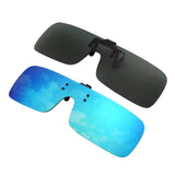 2-Pack Polarized Clip-on Flip Up Rimless One Piece Sunglasses,JP68