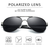 Men's Aviator Sunglasses Polarized Metal Frame UV400 Protection