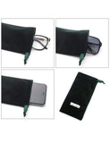 (3 PACK) Drawstring Velvet Eyeglasses Bag