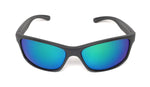 - Sport Sunglasses Black Wrap Around Rectangle Frame Great for Outdoors, Cycling, Fishing, Jogging
