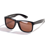 Vintage Mirrored Polarized Sunglasses For Men TPE Square Frame With 100%UVA/UVB Protection Eyewear