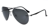 Rimless Titanium Frame Polarized Sunglasses