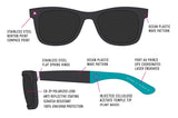 The Swell Wayfarer Recycled Ocean Plastic Polarized Sunglasses