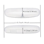 Magnet Buckle Frosted Translucent Eyeglasses Case Spectacles Box