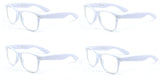 Neon Color 80's Retro Classic Party Nerd Clear Lens Glasses