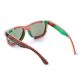 Skateboard Wood Sunglasses Polarized Lens Hand-made A Pair Of Legs For Free