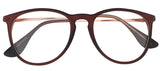Oversized Big Round Horn Rimmed Eye Glasses Clear Lens Oval Frame Non Prescription