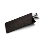 - Genuine Leather Thin Eyeglass Case and Holder - Granulated Leather