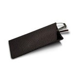 - Genuine Leather Thin Eyeglass Case and Holder - Granulated Leather