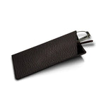 - Genuine Leather Thin Eyeglass Case and Holder - Granulated Leather