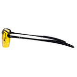 Rimless Polarized Night Vision Driving Glasses Goggles with Yellow Lens