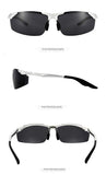 Men Sunglasses Polarized UV Protection Sun Glasse Anti Glare Glasses Black Lens