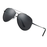 Premium Classic Men's Aviator Polarized Sunglasses Double Bridge Metal Frame- UV 400 100% UV Protection