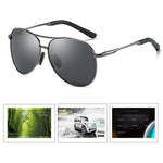 Aoron Unisex Polarized Aluminum Aviator Sunglasses Vintage SunGlasses For Men/Women 100% UV 400 Protection