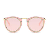 Polarized Round Sunglasses for Men Vintage Cat Eye Designer