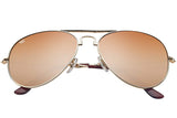 Polarized Folding Aviators With Premium Cleaning Cloth and Leather Case