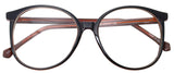 Oversized Big Round Horn Rimmed Eye Glasses Clear Lens Oval Frame Non Prescription