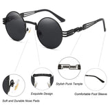 John Lennon Round Sunglasses Steampunk Metal Frame