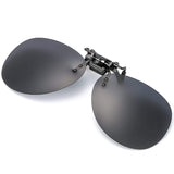 Clip on Sunglasses for Prescription Glasses, Flip Up Rimless Anti Glare Polarized Lens for Driving Fishing
