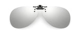 Polarized Clip-on Flip Up Rimless Sunglasses for Prescription Glasses