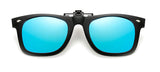 Polarized Clip-on Flip Up Rimless Sunglasses for Prescription Glasses