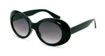 Vintage Sunglasses UV400 Bold Retro Oval Mod Thick Frame Sunglasses Clout Goggles with Gradient lens