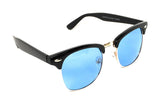 - Premium Half Frame Horn Rimmed Sunglasses Assorted Color Frames and Lenses Semi Rimless