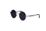 Gothic John Lennon Metal Spring Frame Round Vintage  Steampunk Sunglasses