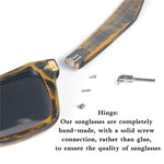 Wood sunglasses Hand-made From Sandalwood 100% UV400 Polarized Lens