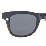 [2-in-1 SET] Blue Light Blocking Glasses with Clip On Polarized Sunglasses, Retro Lightweight Frame Men/Women