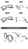 Vintage Inspired Clear Lens Round Horned Rim reading glasses Superlight