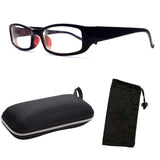 Nearsighted Myopia Driving Glasses for Men Women Clear Vision Comfort Fit + Free Hard Case for Storage ( -1.00 to -6.00 )