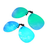 2-Pack Polarized Clip-on Rimless Pilot Lens Driving Sunglasses,JP94